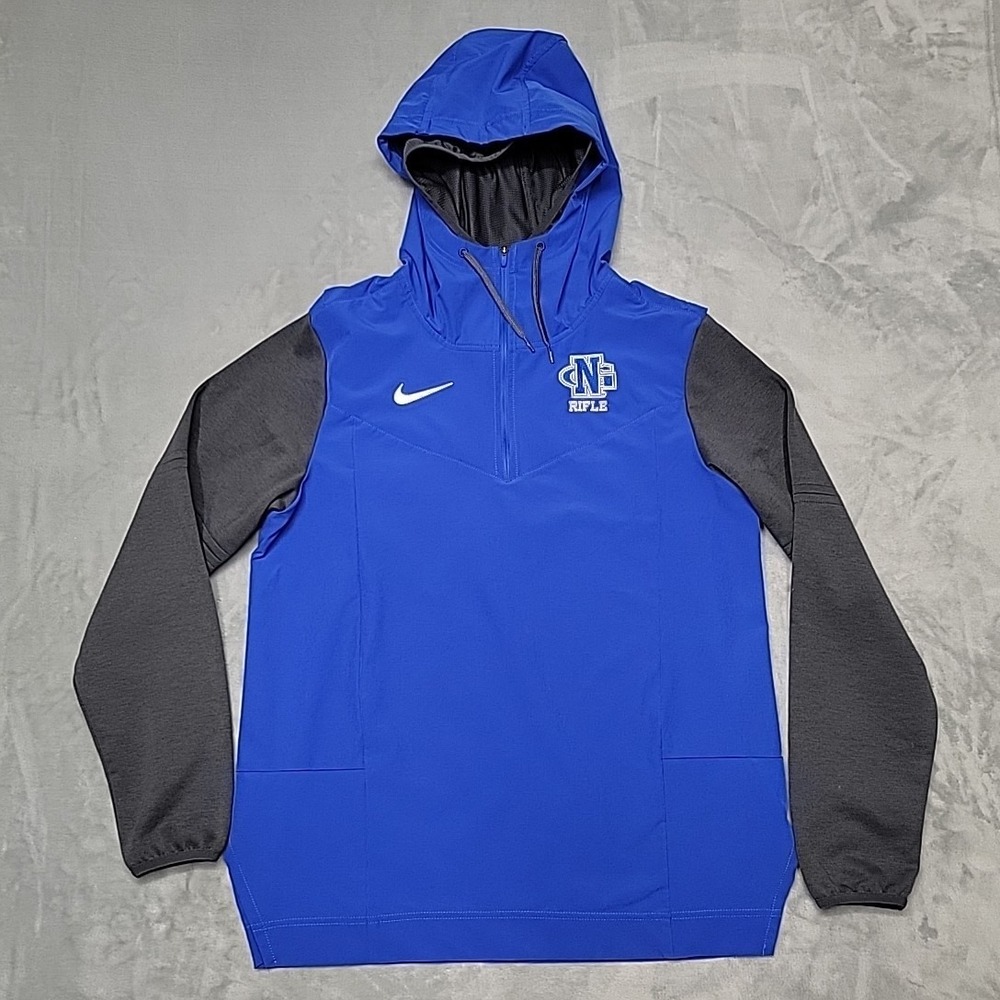 Nike‎ Hoodie Mens SBlue North Georgia Rifle Team Sport Pullover Tech Performance